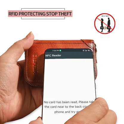 Portefeuilles en cuir avec protection RFID pour hommes | HUDSON