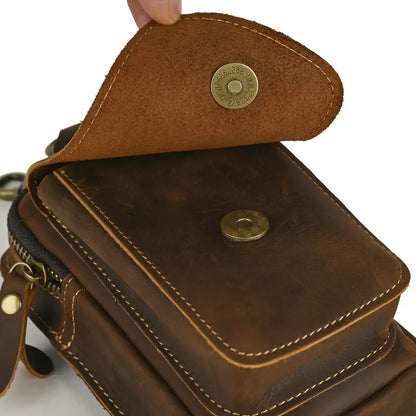 Sac banane vintage en cuir | AUSTIN