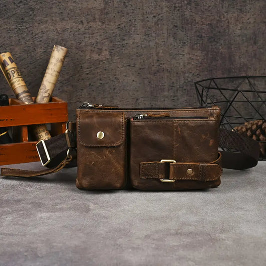 Sac banane vintage en cuir | BROOKLYN