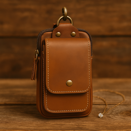 Sac banane vintage en cuir | AUSTIN