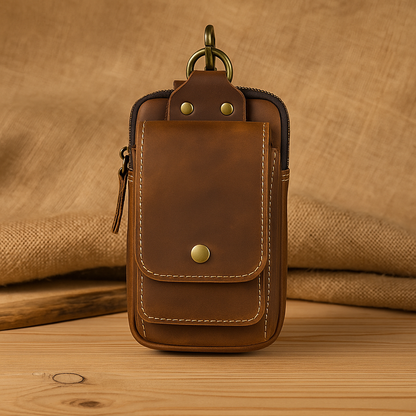 Sac banane vintage en cuir | AUSTIN