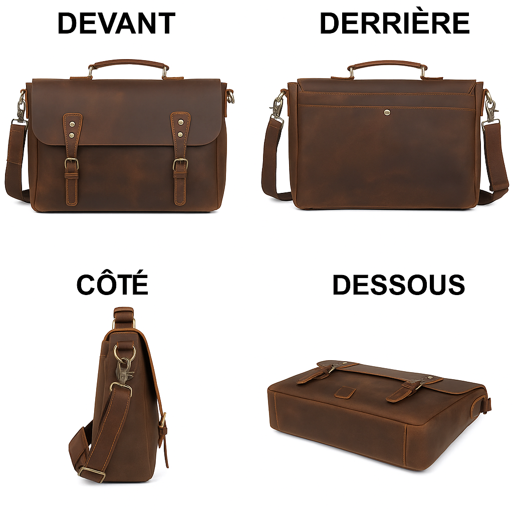 Sacoche rétro marron | DENVER