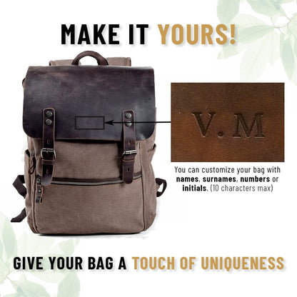 Sac à dos en toile de coton | REINE