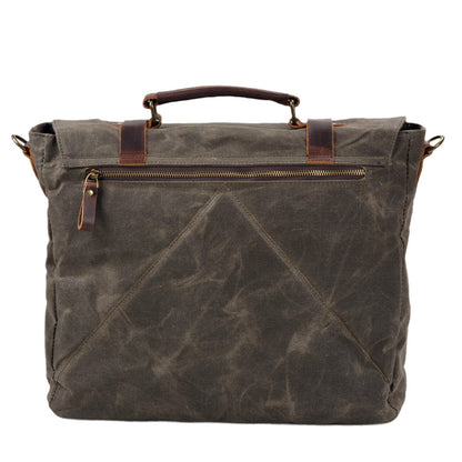 Sac messager en toile et cuir | VANCOUVER