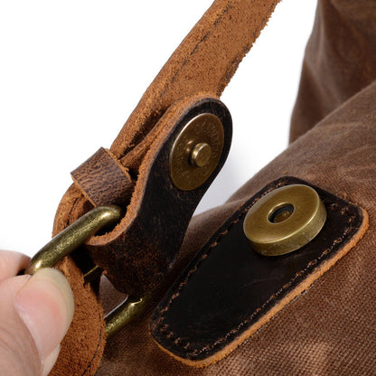 Sac à dos en toile et cuir | ROME