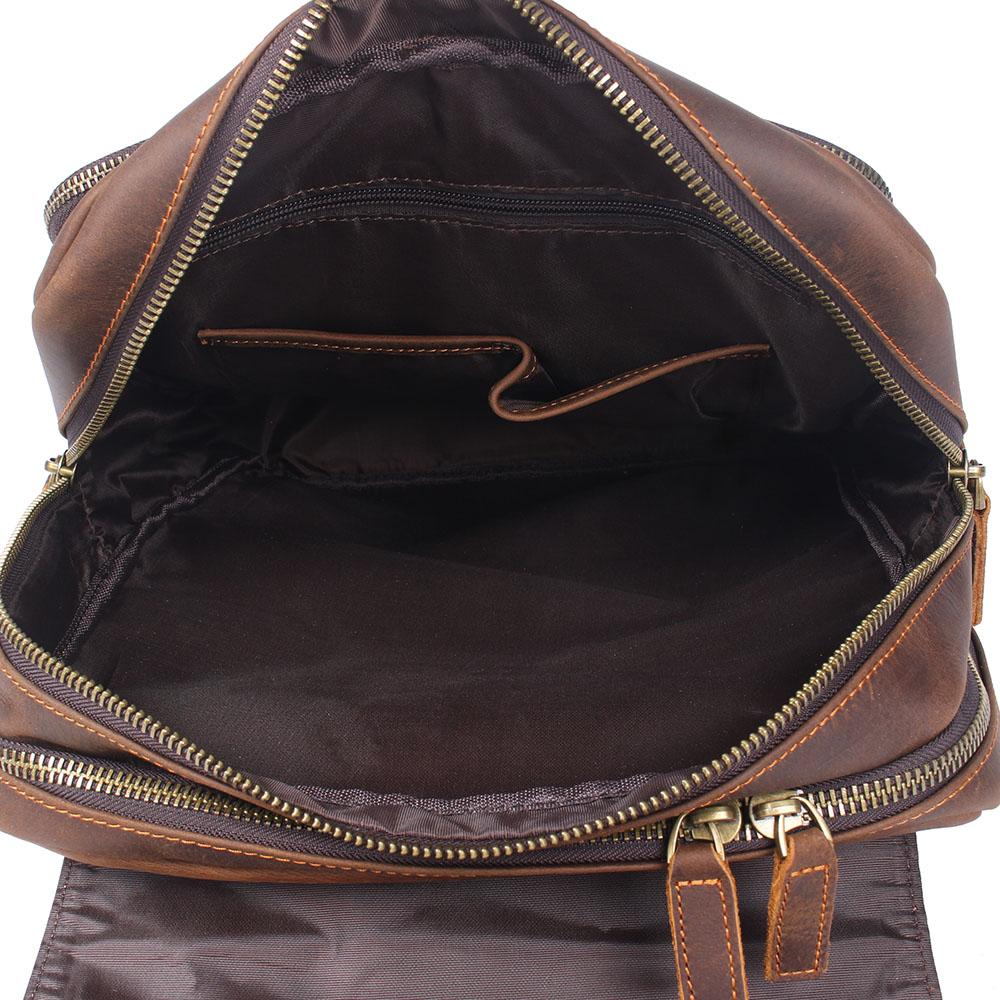 Sac à dos en cuir marron | BOSTON