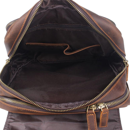 Sac à dos en cuir marron | BOSTON