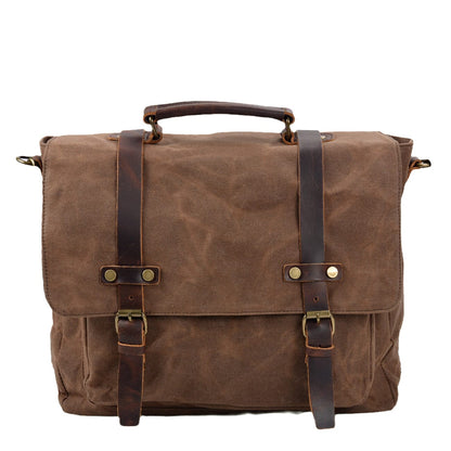 Sac messager en toile et cuir | VANCOUVER