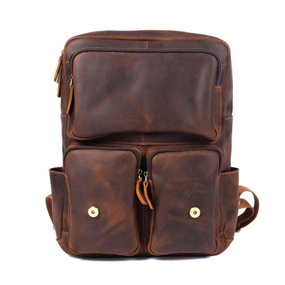 Sac à dos en cuir marron | BOSTON