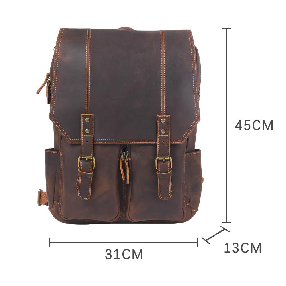 Sac à dos en cuir marron | BOSTON