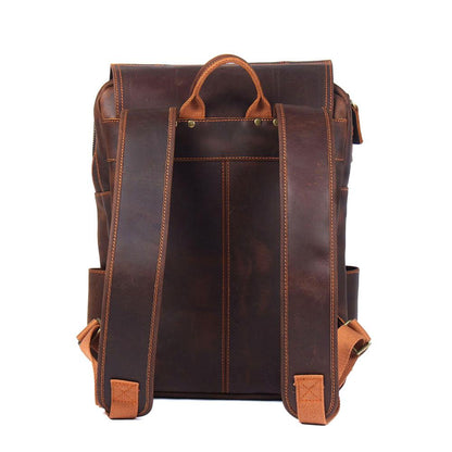 Sac à dos en cuir marron | BOSTON