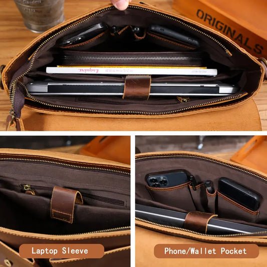 Sacoche rétro marron | DENVER