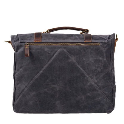 Sac messager en toile et cuir | VANCOUVER