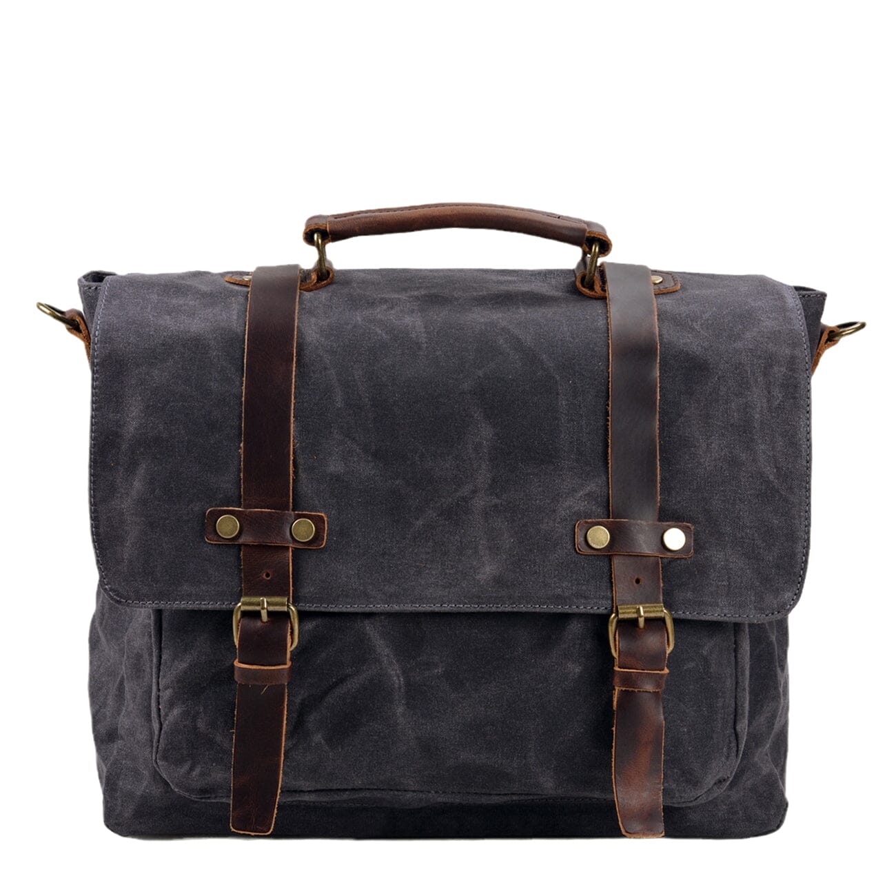 Sac messager en toile et cuir | VANCOUVER