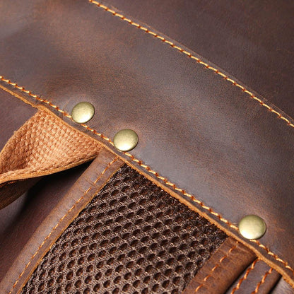 Sac à dos en cuir marron | BOSTON