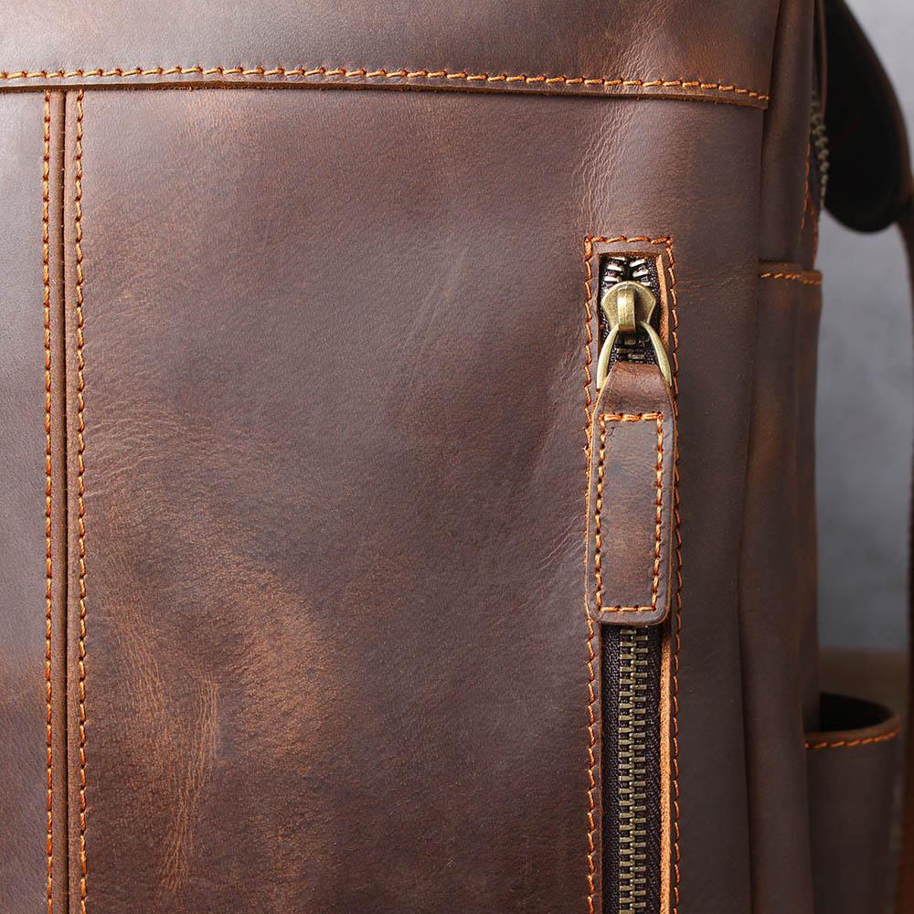 Sac à dos en cuir marron | BOSTON