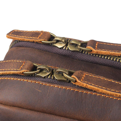 Sac à dos en cuir marron | BOSTON
