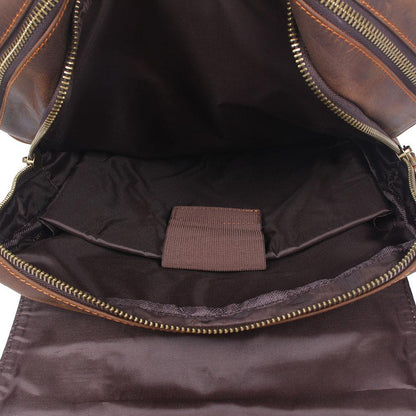 Sac à dos en cuir marron | BOSTON