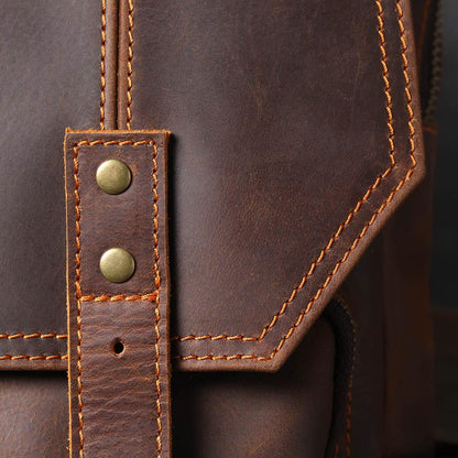 Sac à dos en cuir marron | BOSTON