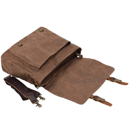 Sac messager en toile et cuir | VANCOUVER